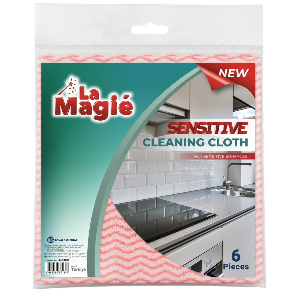 6l─▒ Hassas LA MAGIÉ SENSITIVE CLOTH 6 PIECES (35x35 cm) - Image 1