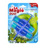 LA MAGIÉ AQUA PREMIUM WC BLOCK DUO 2X40 G LIME