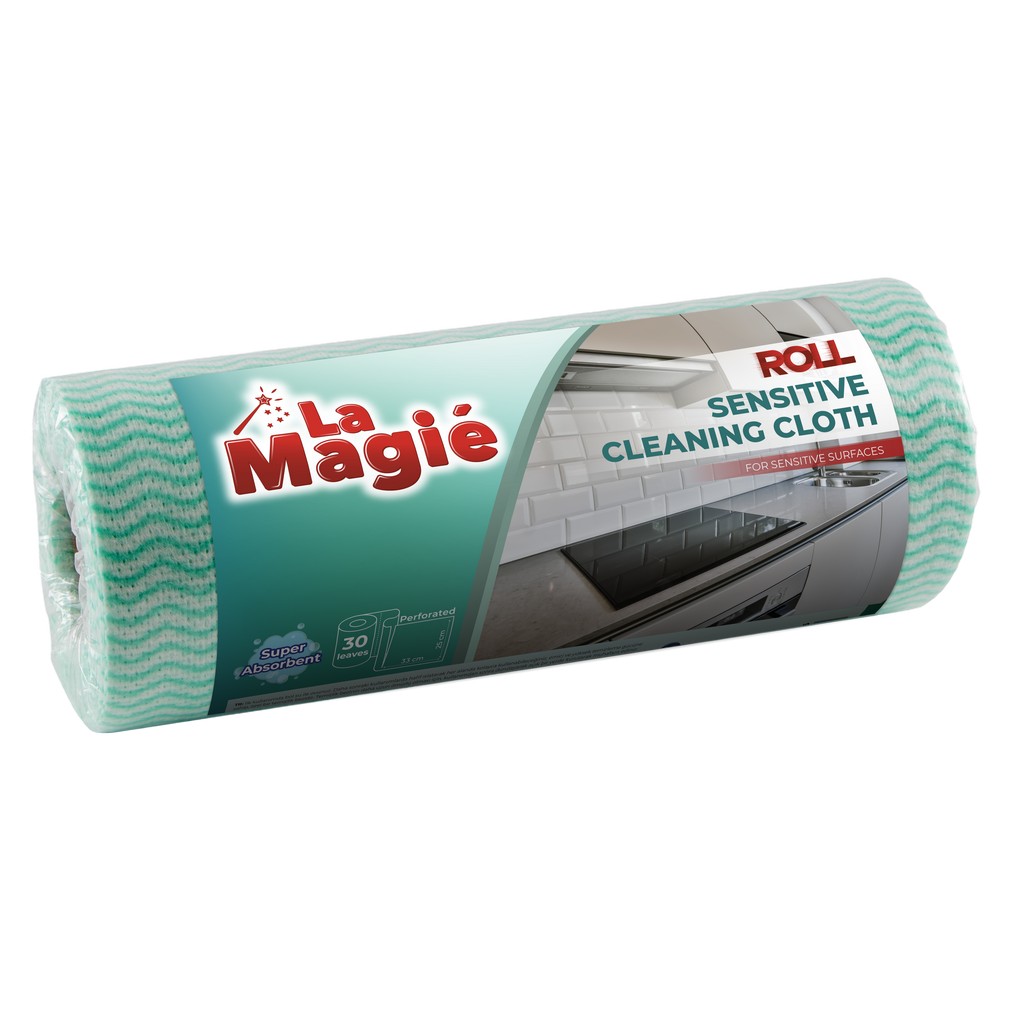 Sensitive_Roll Cleaning_Cloth 20x15 LA MAGIÉ SENSITIVE ROLL CLEANING CLOTH - PERFORATED 30 LEAVES — изображение 1