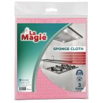 LA MAGIÉ SPONGE CLOTHES 3PCS 18X20 CM